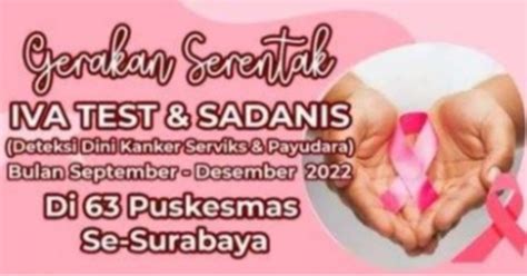 Deteksi Dini Kanker Serviks Dan Payudara Di 63 Puskesmas Surabaya