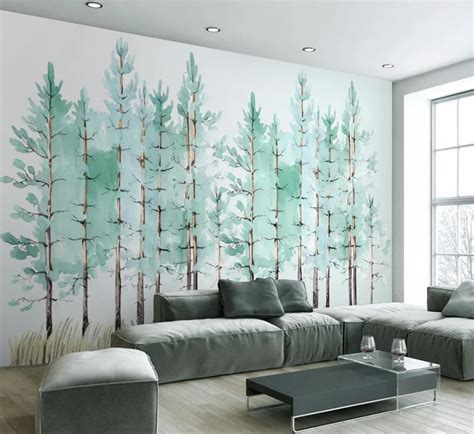 Beibehang Home Decorative Mural Custom Wallpaper Modern Fashion Mint