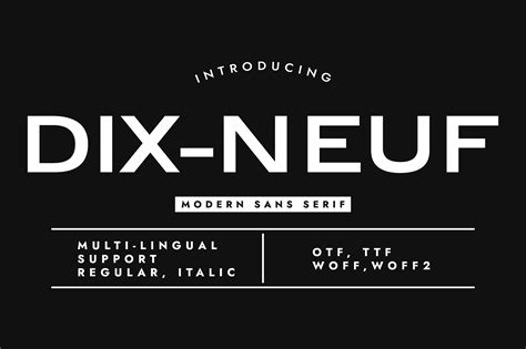 Dix Neuf Font By Minimalistartstudio · Creative Fabrica