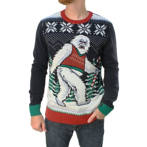Ugly Christmas Sweater Ugly Christmas Sweater Mens Abominable