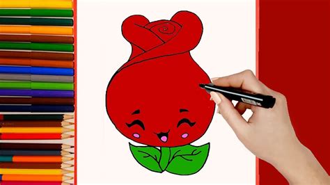 Como Dibujar Rosa Kawaii Paso A Paso Dibujos Kawaii Fáciles