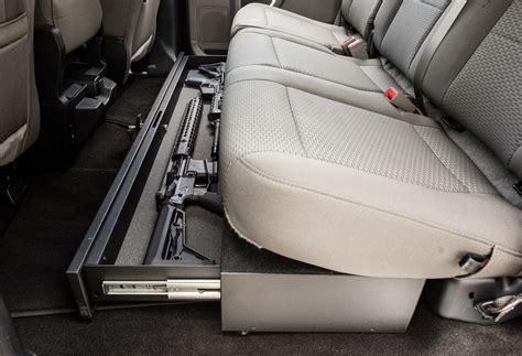 Ford F Gun Storage Under Seat Boss Strongbox