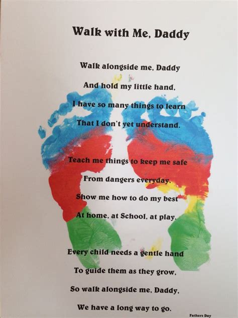 Handprint And Footprint Poem Printables Fathers Day Poems Footprints