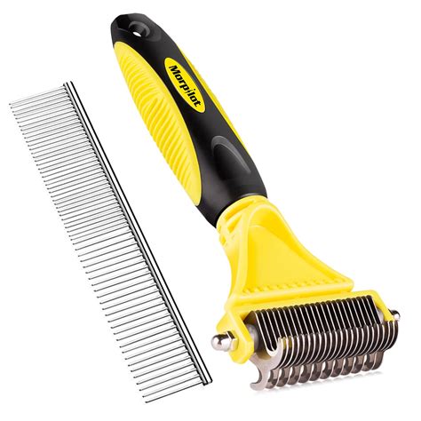 Dematting Tool For Dogs And Cats Professional Rake Brush Grooming Comb