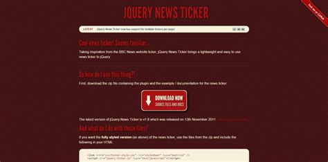 15 Jquery News Ticker Plugins Bestdevlist