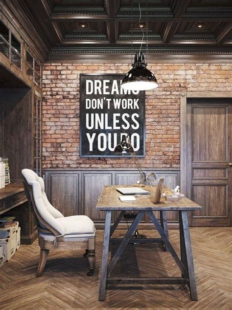 Brilliant Industrial Office Design Ideas 29 Rustic Home Offices Home