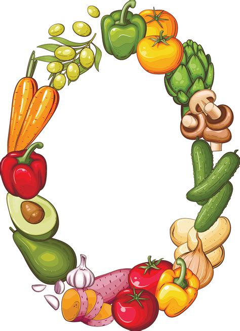 Fresh Vegetables Illustration Vegetables Mix Vegetables Frame Vegan