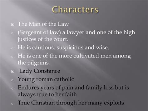 Ppt The Canterbury Tales The Man Of The Law Powerpoint Presentation