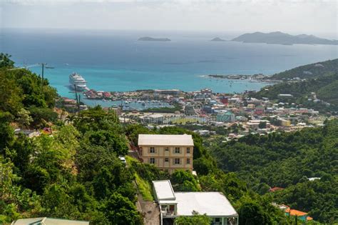 View Of Road Town British Virgin Islands Stock Photo Image Of