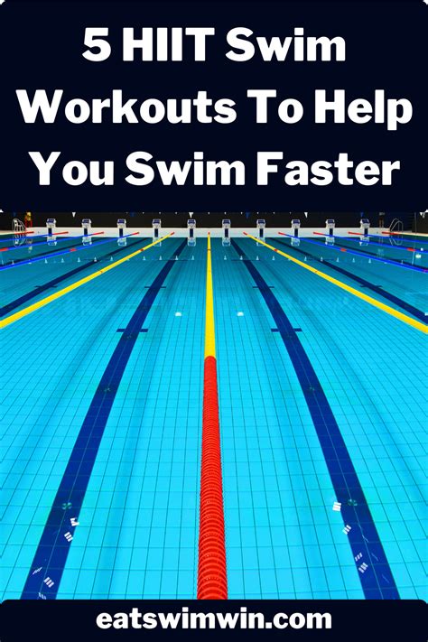 5 Hiit Swim Workouts To Help You Swim Faster In 2023 Swimming Workout Swimming Workouts For