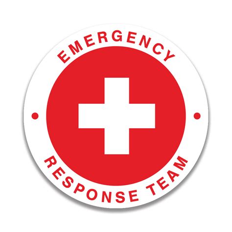 Emergency Response Team Sticker Safety Sign And Label