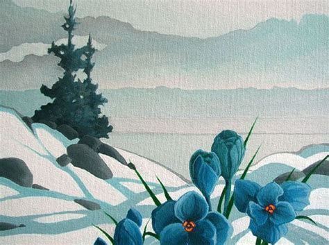 Snow Crocus By Elizabeth Alexandra Win Art Snow Art Crocus