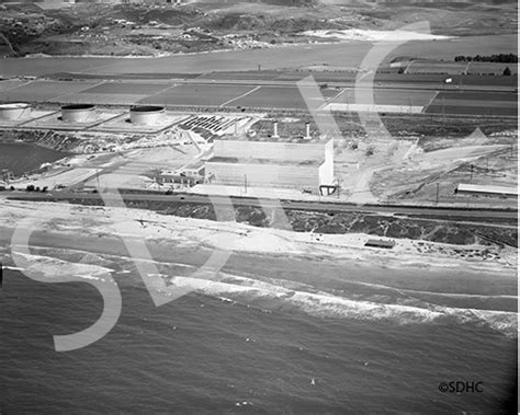 Carlsbad Encina Power Plant Aerial 1960 San Diego History Center