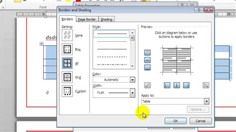 How To Hide Table Border Lines In Microsoft Word