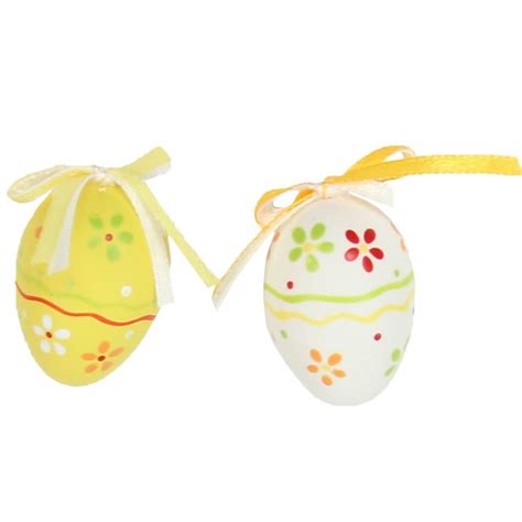 Set Of Painted Paper Easter Egg Decorations By The Chicken And The Egg