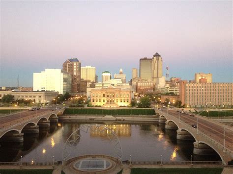 Morning Light Over Des Moines Iowa Norbert Haupt