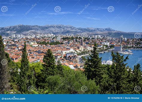 Panorama Of Split Croatia Stock Photo Image Of Croatia 157629618