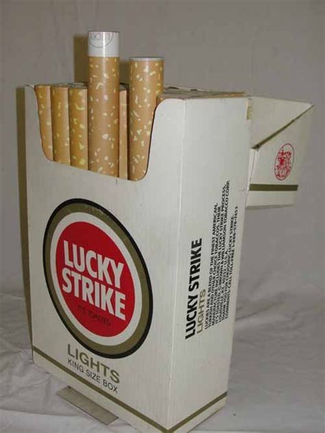 68 Lucky Strike Cigarette Pack Display Lot 68