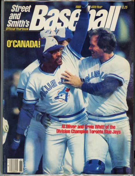 Street And Smiths Vintage Baseball Magazine 1986 Yearbook Toronto