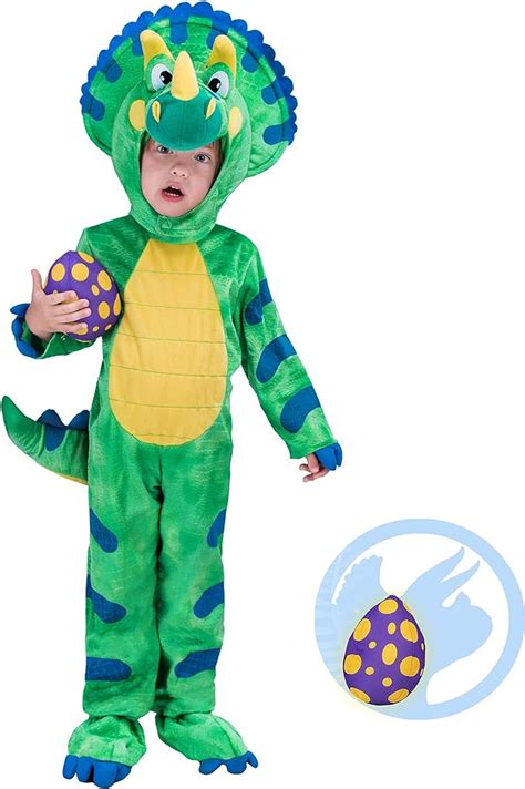 Spooktacular Creations Triceratops Deluxe Kids Dinosaur Costume For