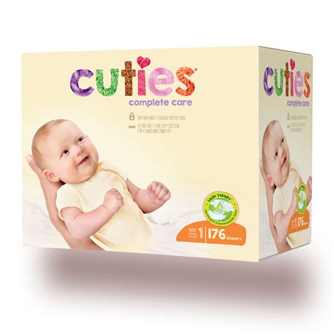 Cuties Complete Care Baby Diapers Size 1 176 Count