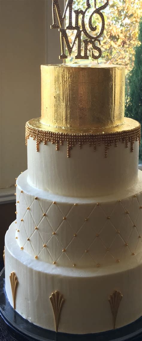 Penelope S Perfections Blog How To Add Gold To Buttercream Wedding Cakes