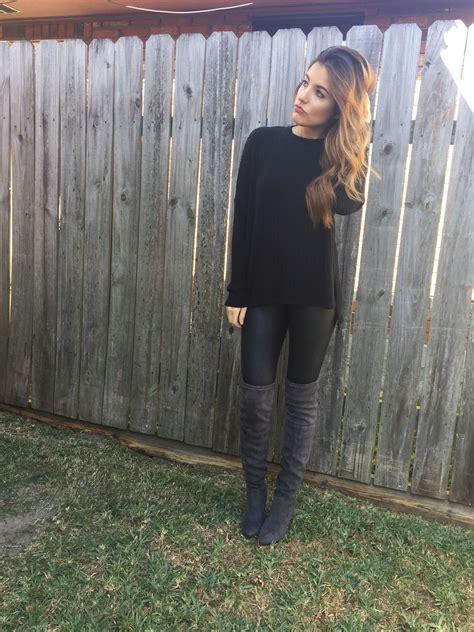 How To Wear Leather Leggings In Winter Boots
