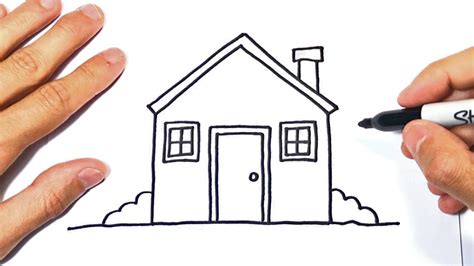 How To Draw A House Step By Step House Drawing