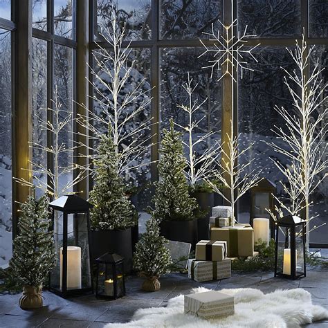 Shop Led Birch Trees Gorgeous Faux Birch Adds Woodland Beauty To The