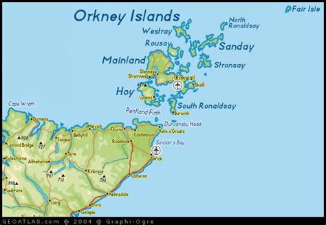 Map Of Orkney Islands Uk Map Uk Atlas