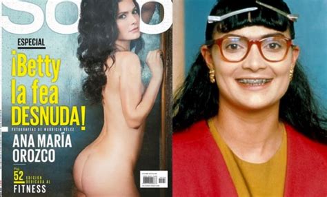 El desnudo integral de Betty La Fea Ana María Orozco en portada de