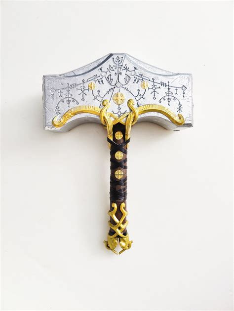 Mjolnir God Of War Thors Hammer Deluxe Edition Etsy