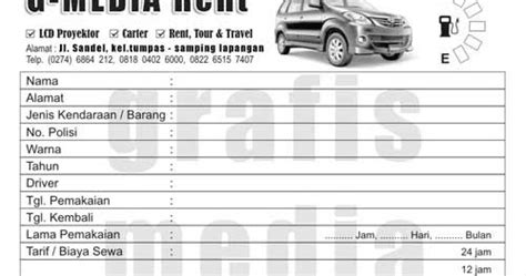 Untuk membikin kwitansi di microsoft word dengan mudah ialah dengan buka ms word di komputer terlebih dahulu, langkah selanjutnya ialah dengan. Download Gambar Nota Rental Mobil - RIchi Mobil