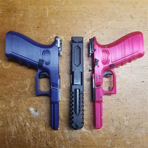 Two Glocks One Slide 3d Printed Rguns