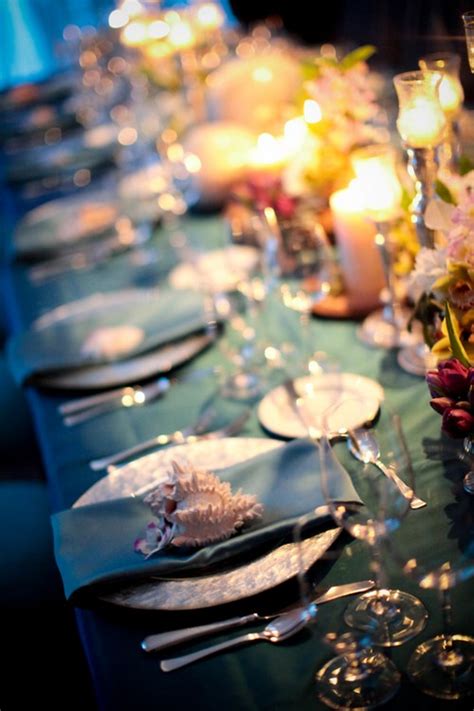 These soft & sublime colours merge pretty well together giving. ocean-theme-wedding-centerpiece-ideas - Elizabeth Anne ...
