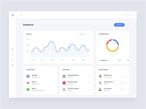 Legal Matter Dashboard By Gregoire Vella On Dribbble