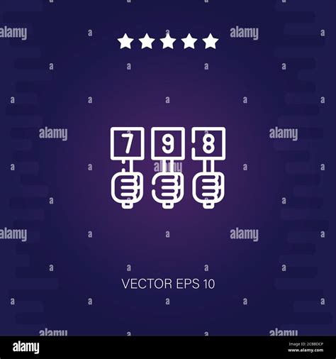 Score Vector Icon Modern Illustration Stock Vector Image And Art Alamy