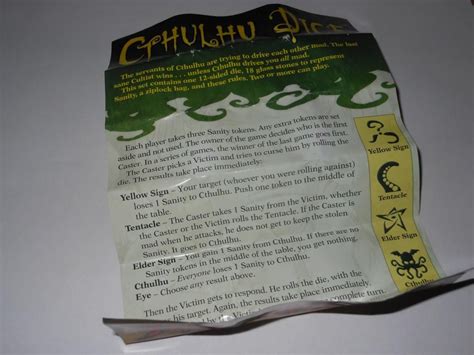 Maybe you would like to learn more about one of these? Review - Cthulhu Dice | Always Board Never Boring