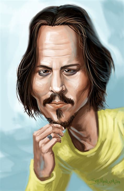 Johnny Depp Caricature Funny Caricatures Celebrity Caricatures