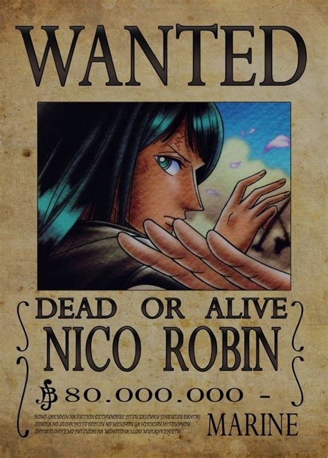 Editable One Piece Wanted Poster Template