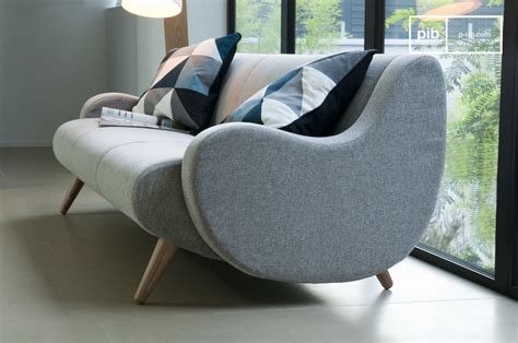 Typisch skandinavisch ist das zweisitzer sofa. Dreisitzer-Sofa Genève - Großes geschwungenes Sofa | pib
