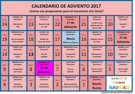 Vida De Gracia Adviento 2017 Tiempo De Espera Calendarios De Adviento Y Oraciones En Familia