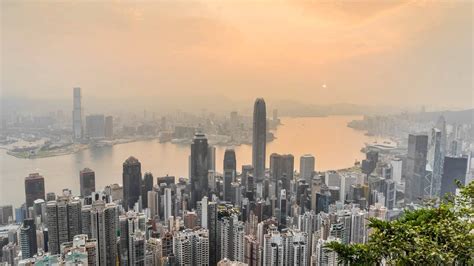 Hong Kong Sunrise From Victoria Peak Timelapse Youtube