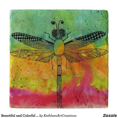 Beautiful and Colorful Dragonfly Trivet | Colorful dragonfly, Colorful ...