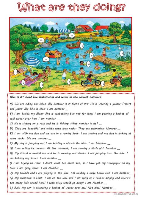 What Are They Doing English Esl Worksheets Pdf And Doc