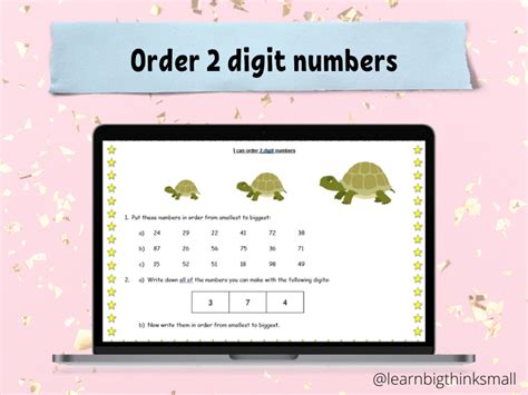 Ordering 2 Digit Numbers Teaching Resources