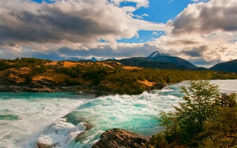 Wallpaper Landscape Mountains Sea Lake Nature Sky Clouds Snowy