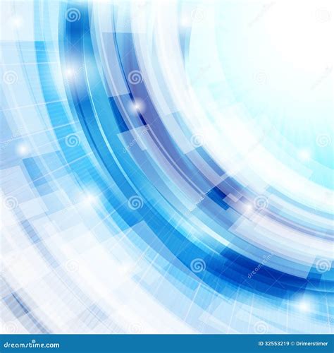 Vector Techno Abstract Blue Background Royalty Free Stock Images