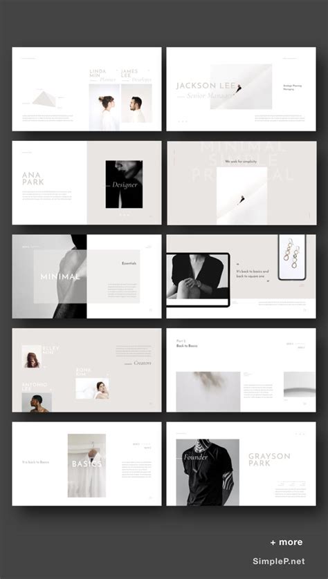 Simple Minimal Clean Presentation Template Ppt Powerpoint Basic