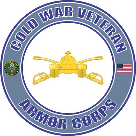 Us Army Cold War Armor Insignia Veteran Decal